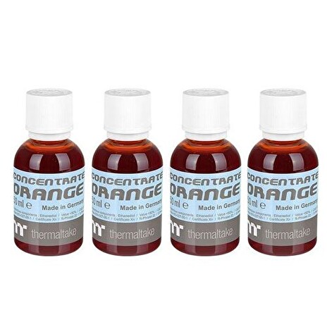 THERMALTAKE koncentrát oranžová (4x 50ml) pro výrobu C1000 chladicí kapalina (Opaque Coolant, Orange, neprůhledná)