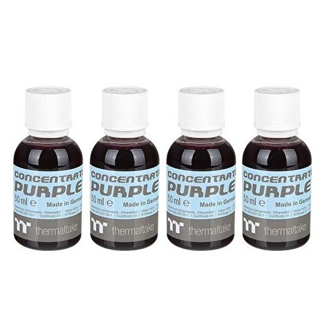 THERMALTAKE koncentrát fialová/nachová (4x 50ml) pro výrobu C1000 chladicí kapalina (Opaque Coolant, Purple, neprůhledná)