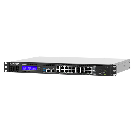QNAP řízený switch QGD-1602P-C3558-8G (8x GbE PoE + 8x 2,5 GbE PoE + 2x 10GbE SFP+ / 8GB RAM )