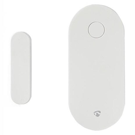 NEDIS chytrý dveřní nebo okenní snímač/ Android & iOS/ Zigbee/ SmartLife/ baterie CR2032 součástí balení/ bílý
