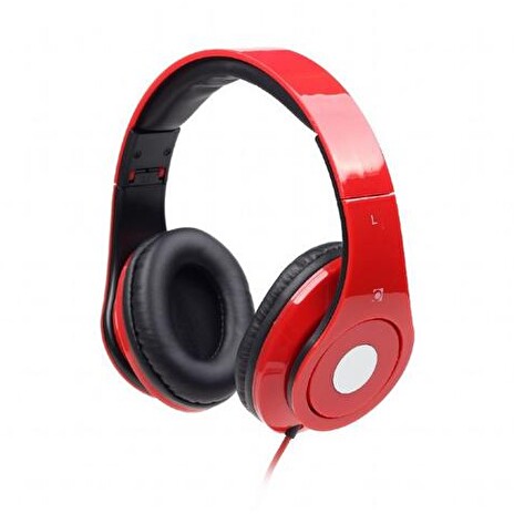 GEMBIRD sluchátka MHS-DTW-R Stereo headset, "Detroit", red