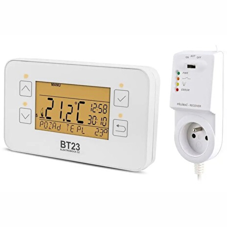 ELEKTROBOCK BT23 RF Bezdrátový termostat s dotykovým ovládáním