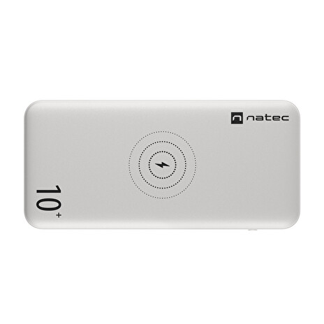 NATEC bezdrátová powerbanka TREVI 10 000mAH, bílá