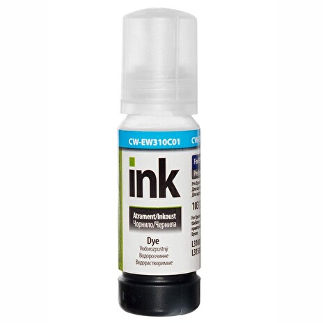 COLORWAY alternativní inkoustová náplň pro EPSON/ C13T00S24A/ L3151/ L3150/ L3111/ L3110/ modrá