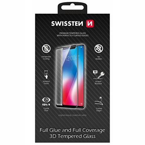 Swissten sklo Ultra Durable 3D FullGlue Glass pro Samsung Galaxy A20e černé