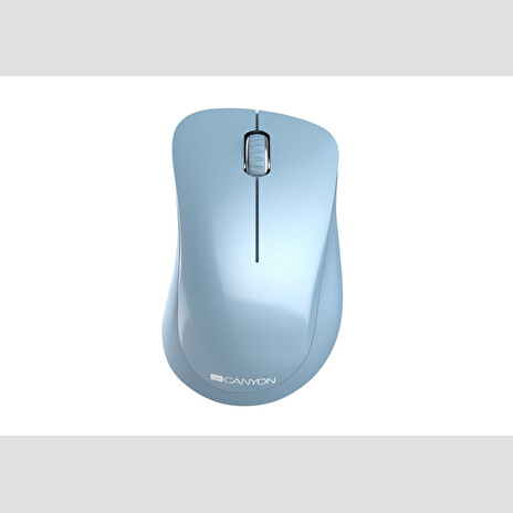 CANYON myš optická bezdrátová MW-11BL, 1200 dpi, 3 tl, USB reciever, modrá