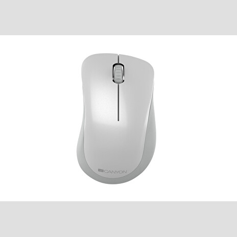 CANYON myš optická bezdrátová MW-11PW, 1200 dpi, 3 tl, USB reciever, bílá perleť