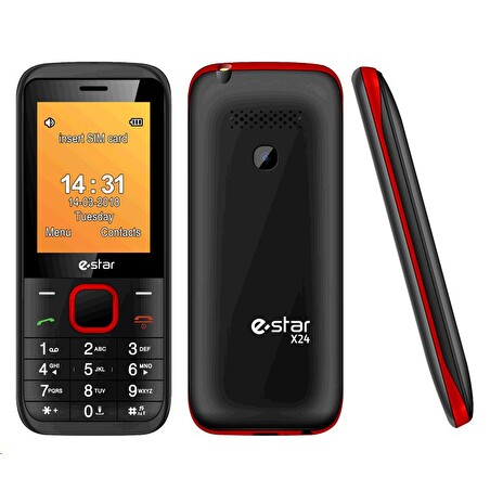 eSTAR X24 Dual Sim gsm tel. Red