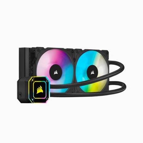 CORSAIR H100i ELITE CAPELLIX komplet vodního chlazení CPU s 2x120mm ventilátorem (pro socket 1200, 1150, 1151, 1155, 1156, 1366, 2011, 2066, AM2, AM3, AM4, sTRX4, sTR4)