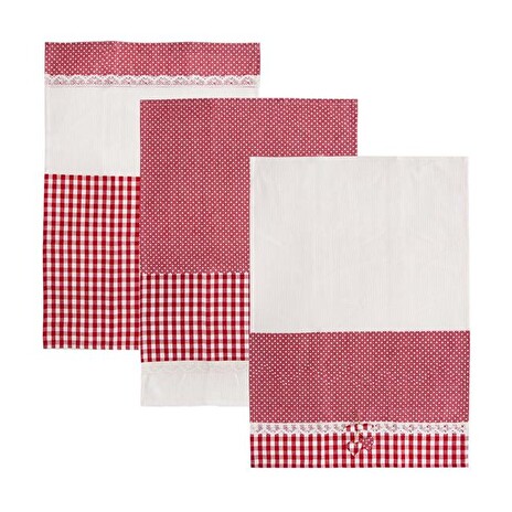 Sada kuchyňských utěrek ORION Dot Gifty Red