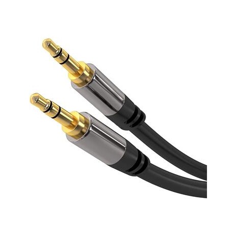 PremiumCord HQ stíněný kabel stereo Jack 3.5mm - Jack 3.5mm M/M 1,5m