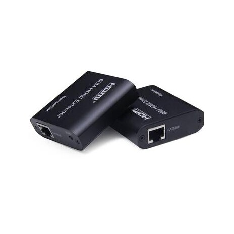 PremiumCord HDMI extender na 60m FULL HD 1080p přes jeden kabel Cat5e/6/6a/7, EDID nastavení