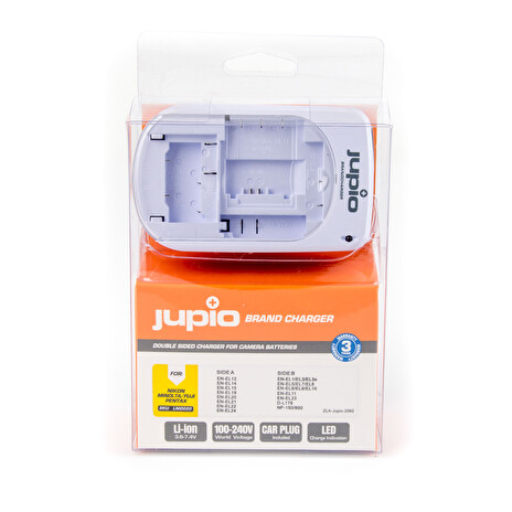 Nabíječka Jupio Brand Charger - univerzální nabíječka pro vybrané baterie Nikon