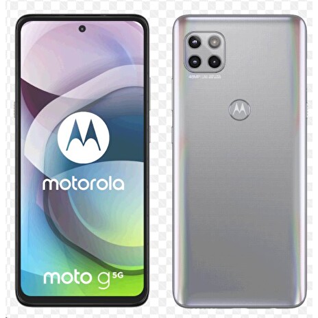 Motorola Moto G 5G 6+128GB gsm tel. Frosted Silver