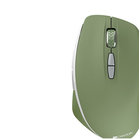 CANYON myš optická bezdrátová MW-21SM, nastavitelné rozlišení 800/1200/1600 dpi, 7 tl, USB reciever, special military