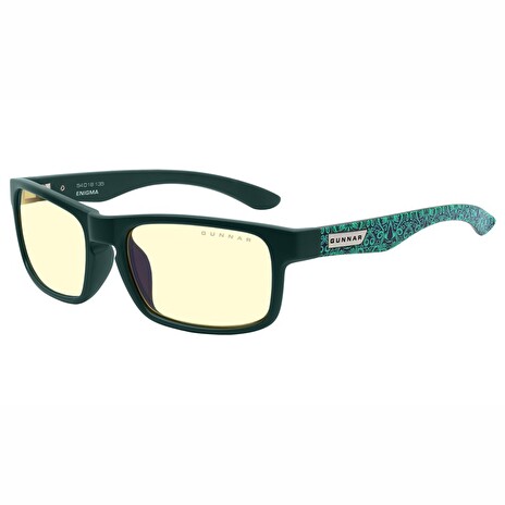 GUNNAR kancelářske/herní brýle ENIGMA - AC VALHALLA TEAL * jantárová skla * BLF 65 * GUNNAR focus