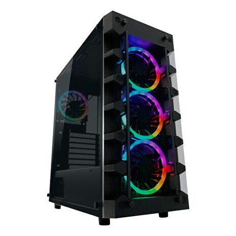 LC-POWER case Gaming 709B Solar_System_X Midi Tower, window, černá