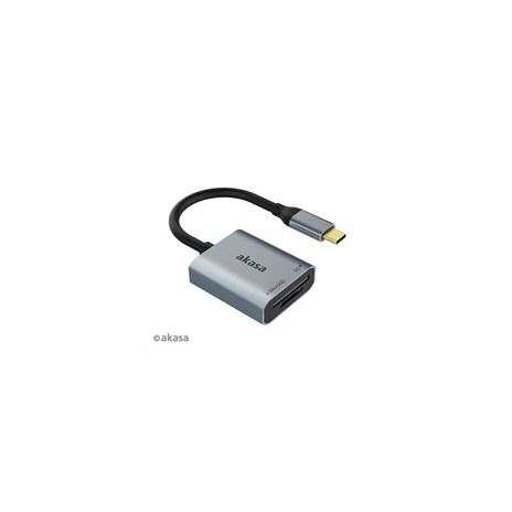 AKASA čtečka karet AK-CR-10BK (SD, microSD), externí, USB 3.2 Type-C