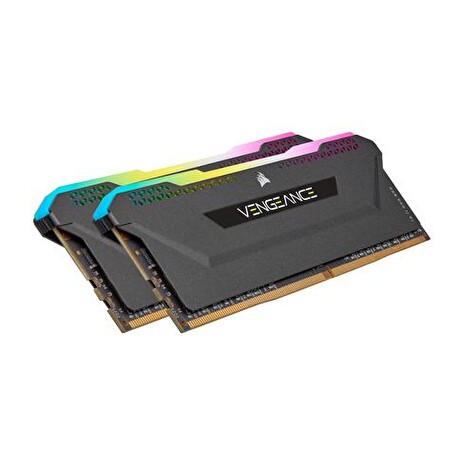 CORSAIR 16GB=2x8GB DDR4 3600MHz VENGEANCE RGB PRO SL BLACK s RGB LED CL18-22-22-42 1.35V XMP2.0 (RGB LED, 16GB=kit 2ks 8GB s černým chladičem, pro Ryzen)