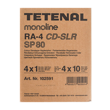 Chemie pro minilaby Tetenal RA-4 CD-SLR SP80 4x10 vývojka