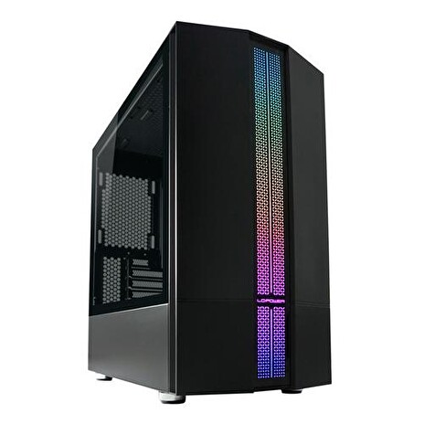 LC-POWER case Gaming 711MB Nightbreak_X Midi Tower, window, černá