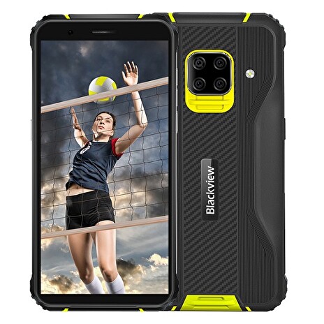iGET Blackview GBV5100 Yellow odolný telefon, 5,7" HD+ IPS, 4GB+128GB, DualSIM, 4G, 5580mAh, NFC