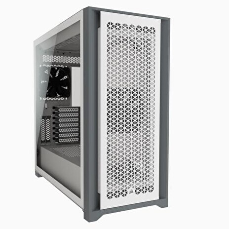CORSAIR 5000D Airflow Tempered Glass WHITE ATX Mid-Tower Case bílý ATX PC Case bez zdroje, průhledná bočnice