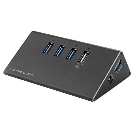 LC-POWER LC-HUB-ALU-2B-4 externí USB HUB (3x USB 3.0 + 1x nabíjecí port)