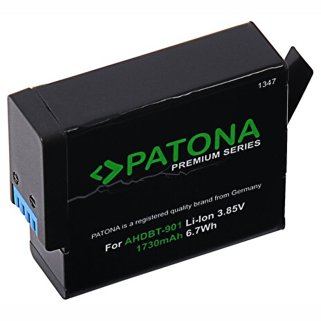 PATONA baterie pro digitální kameru GoPro Hero 9/Hero 10/Hero 11/Hero 12/ 1730mAh Li-Ion Premium