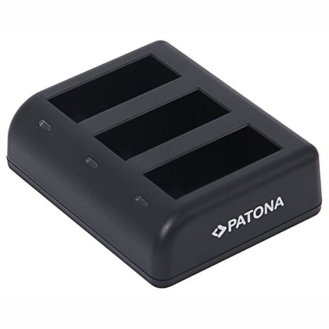 PATONA nabíječka pro digitální kameru Triple GoPro Hero 9/Hero 10/Hero 11/Hero 12/ AHDBT901/ micro USB/ USB-C
