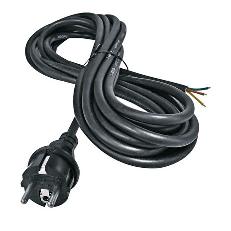 Flexo šňůra gumová 3x2,5mm2 5m černá Geti