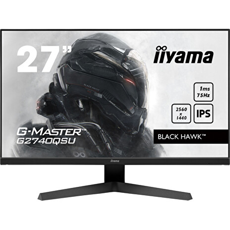 iiyama G-Master/G2740QSU-B1/27"/IPS/QHD/75Hz/1ms/Black/3R