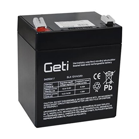 Baterie olověná 12V 4.5Ah Geti