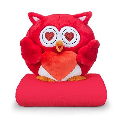 Sovička DORMEO EMOTION OWL LOVE červená 3v1