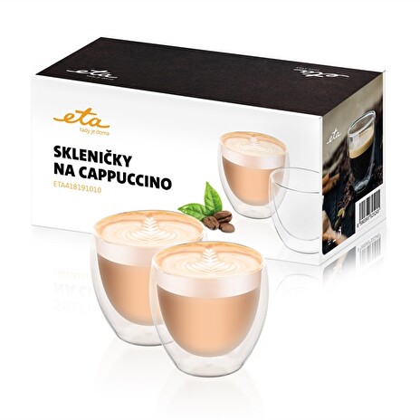 Sklenice ETA na cappuccino 4181 91010, 250 ml, 2 ks
