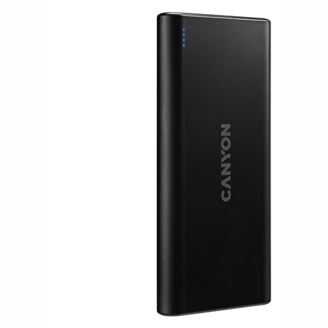 CANYON powerbanka PB-106B,10000mAh Li-poly,Input 5V/2A (Micro-USB/USB-C),Output 5V/2.1A (2xUSB-A),černá