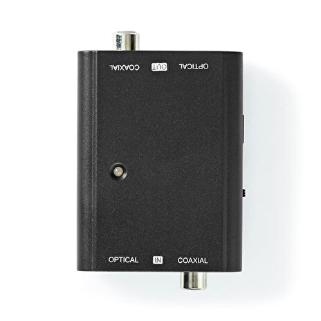 Převodník 2x Toslink/2x Cinch Nedis ACON2507BK