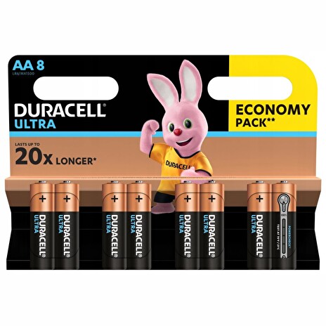 Duracell Ultra alkalická baterie 8 ks (AA)