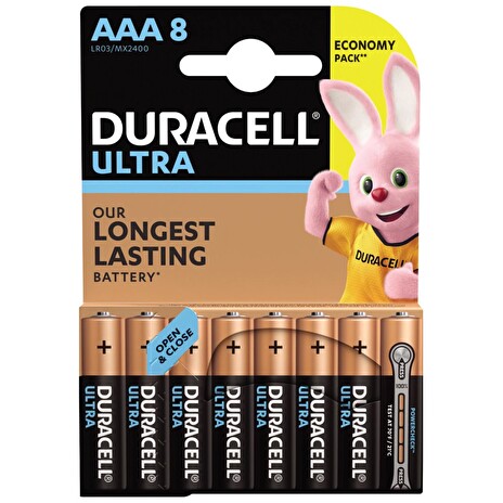 Duracell Ultra alkalická baterie 8 ks (AAA)