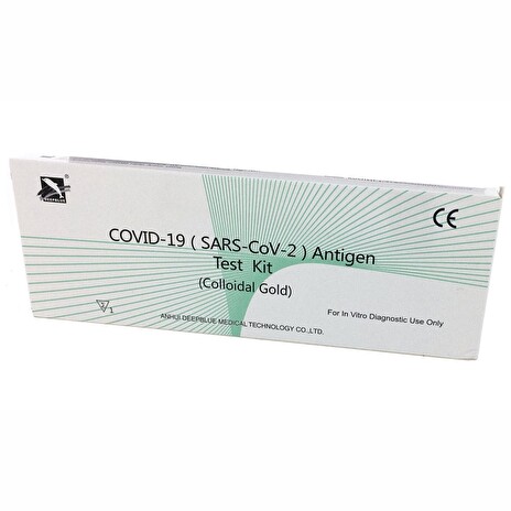 DEEPBLUE Antigen Testovací Souprava COVID19 (SARS CoV 2) (Colloidní zlato) - ster z krku,nosohltanu / výjimka MZČR