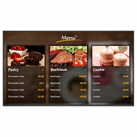 DAHUA 43" Full HD LCD panel s media přehrávačem, android 5.1, HDMI/RJ45/USB, repro, VESA 400, provoz 24/7