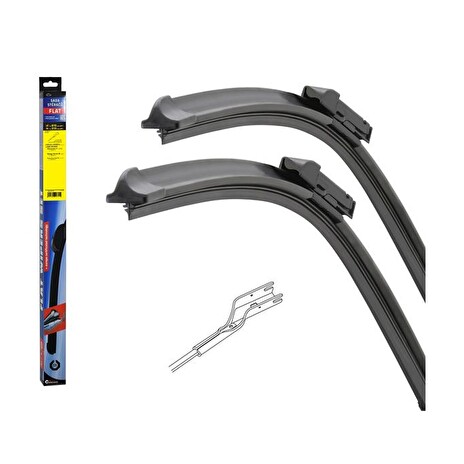 Stěrače FLAT SET (U-CUBE) 610+510mm