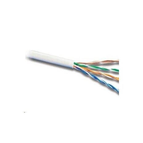 Elite kabel UTP Cat5e, drát, 4pár 24AWG, PVC, Dca, čistá měď, 305m box, šedá