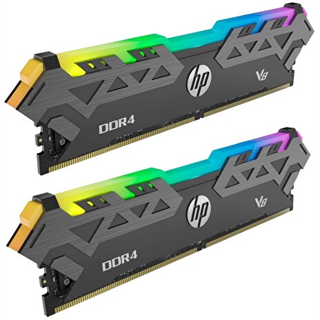 HP Gaming V8 32GB DDR4 3600 MHz / DIMM / CL18 / 1,35V / Heat Shield / RGB / Černá / KIT 2x 16GB