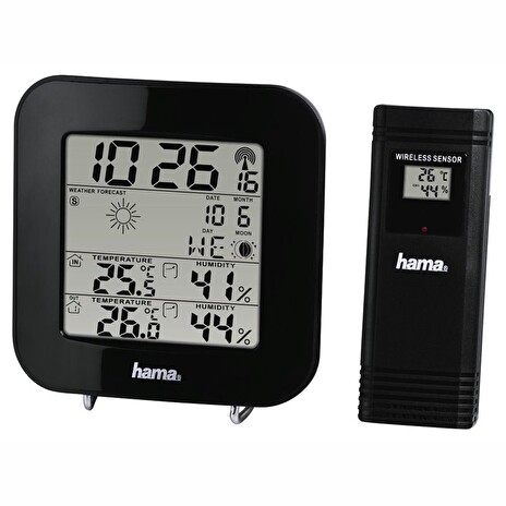HAMA meteostanice EWS-200/ černá