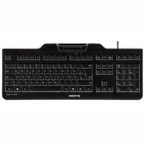 CHERRY klávesnice se čtečkou karet KC 1000 SC/ USB/ ISO 7816 podporované karty/ černá/ CZ layout