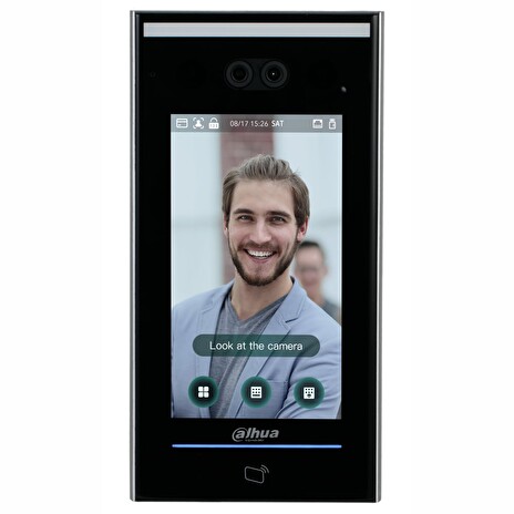 DAHUA Přístupový terminál - rozpoznání obličeje/ RFID 13.56MHz/ kód - 2Mpix/ 7" LCD/ LAN/ IP65