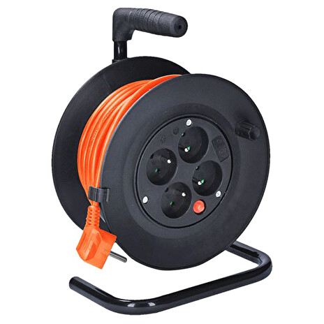 Prodlužovací kabel na bubnu - 4 zásuvky 15m SOLIGHT PB22O