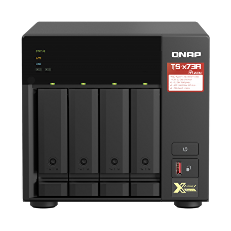 QNAP TS-473A-8G (Ryzen 2,2GHz / 8GB RAM / 4x SATA / 2x M.2 NVMe slot / 2x 2,5GbE / 2x PCIe / 4x USB)