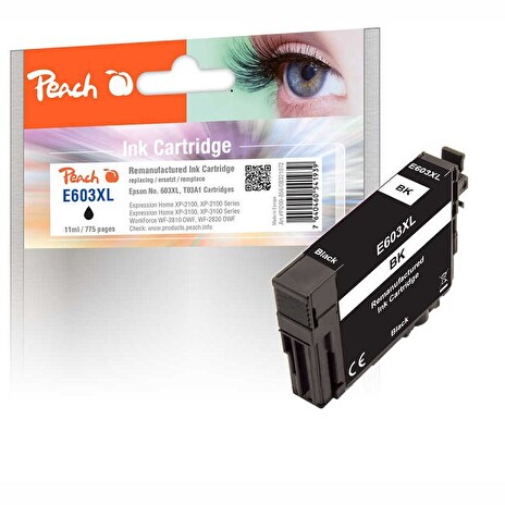 PEACH kompatibilní cartridge Epson No 603XL, black, 11 ml
